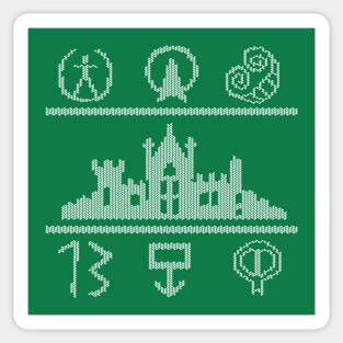 Alton Towers Xmas sweater Sticker